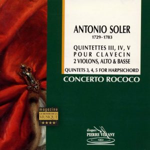Soler - Quintettes pour  clavecin, 2 violons, alto & basse Vol.1