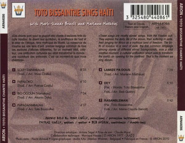 Toto Bissainthe chante Haïti