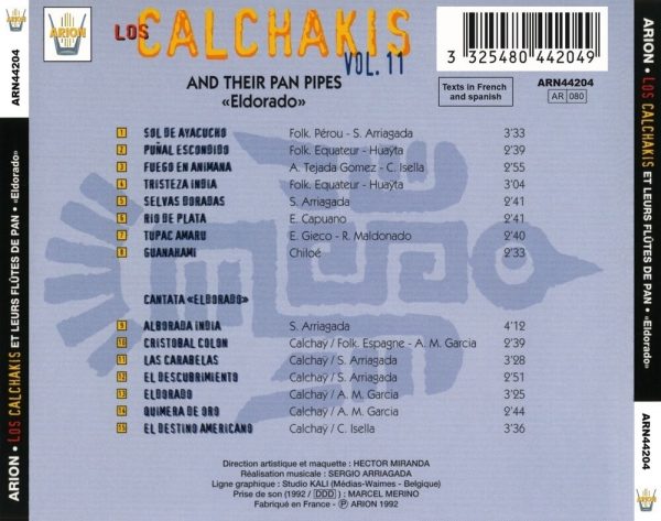"Los Calchakis Vol.11 - Et leurs flûtes de pan ""Eldorado"""