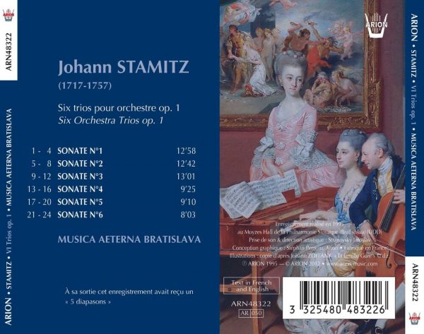 Stamitz - Six Trios pour Orchestre, Op.1