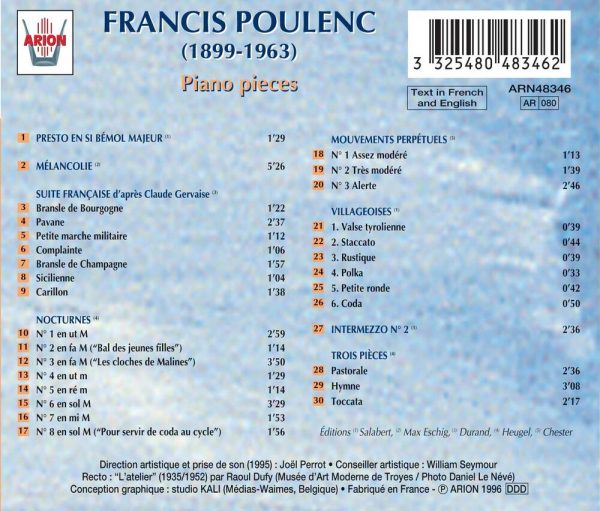 Poulenc - Pièces pour Piano
