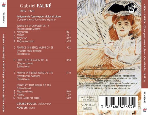 Fauré - Intégrale de l'Œuvre pour Violon & Piano
