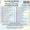 Le Jeune - Octonaires de la Vanité & Inconstance du monde