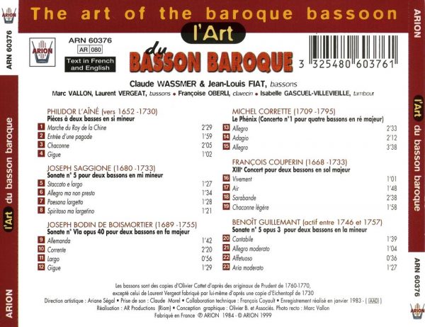 L'Art du Basson Baroque