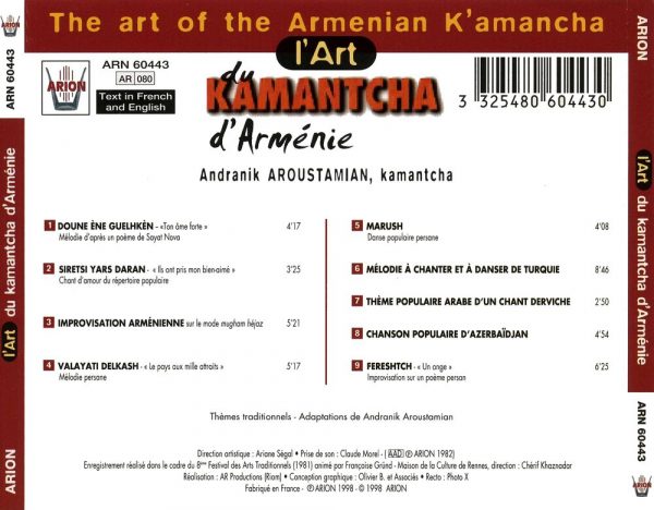 L'Art du Kamantcha d'Armenie
