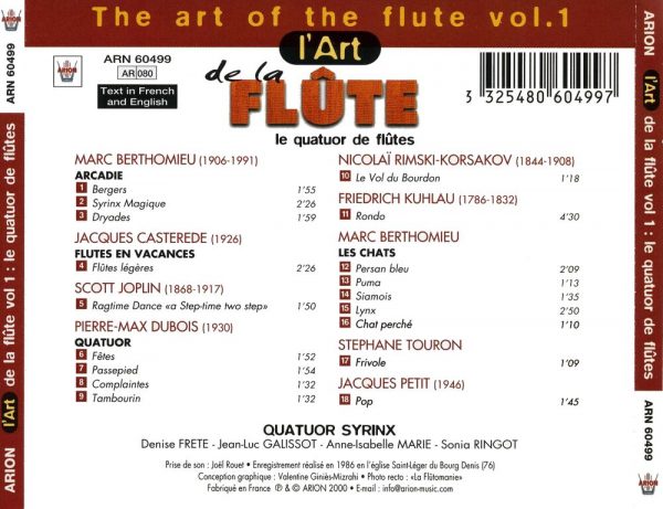 L'Art de la Flute Vol. 1