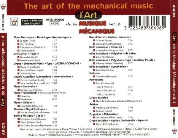 L'Art de la Musique Mécanique Vol. 4