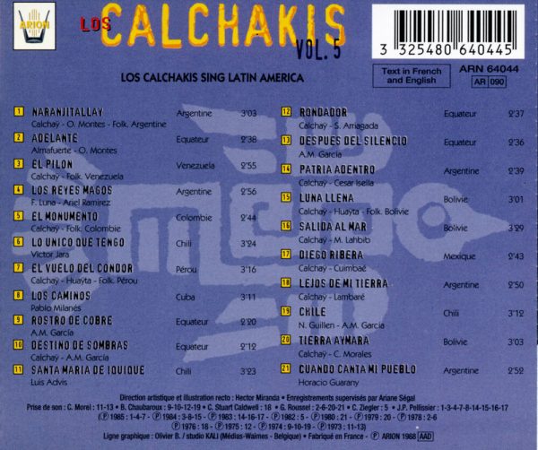 Los Calchakis Vol.5 - Chantent l'Amerique latine