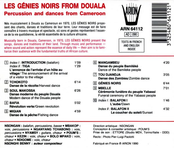 Les Génies Noirs de Douala - Percussions & Danses du Cameroun