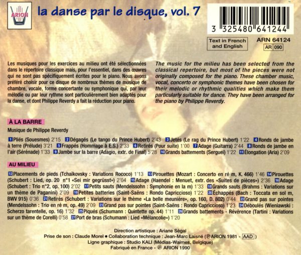 La danse par le disque Vol.7 - Barre & milieu - Classe de Hélène Sadovska
