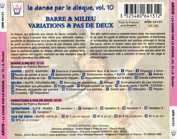 La danse par le disque Vol.10 - Barre & milieu - Variations & pas de deux