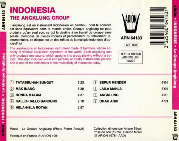 Indonesie - Le Groupe Angklung