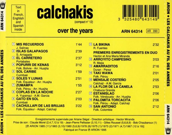 Los Calchakis Vol.12 - Au fil des années