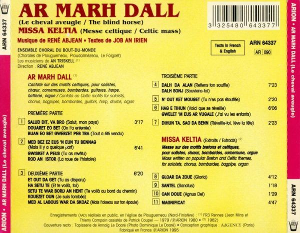 Ar Marh Dall (le cheval aveugle) - Cantate sur des Motifs Celtiques