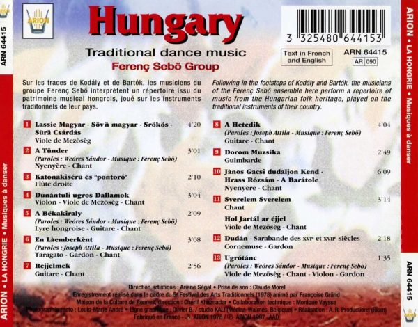 La Hongrie - Musiques à danser
