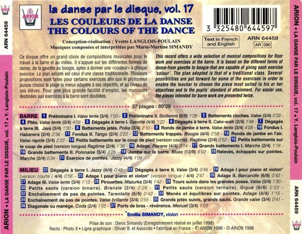 La danse par le disque Vol.17 - Les couleurs de la danse