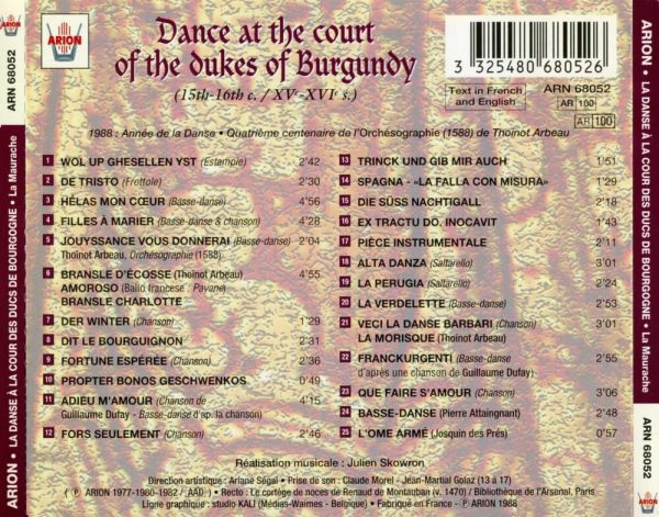 La Danse à la Cour des ducs de Bourgogne