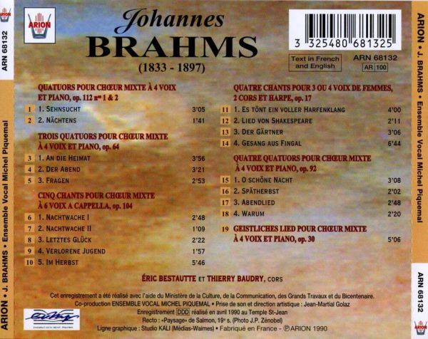 Brahms - Ensemble Vocal Michel Piquemal