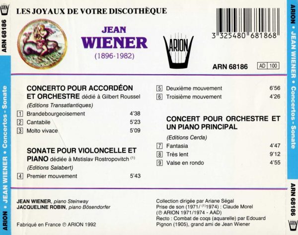 Wiener - Concertos & Sonates