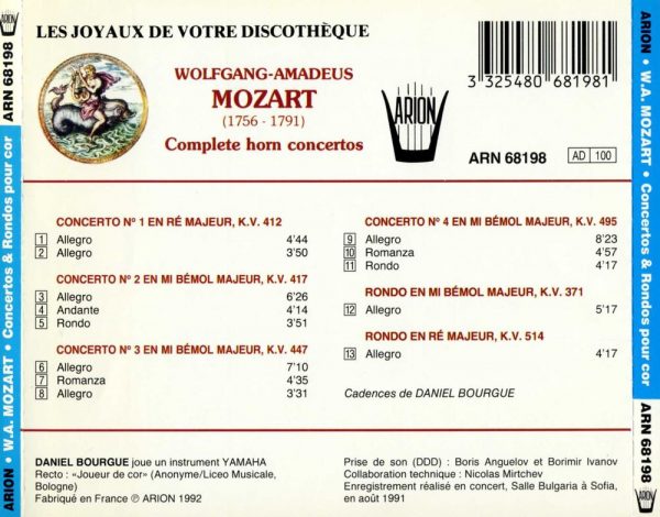 Mozart - Intégrale des Concertos pour Cor