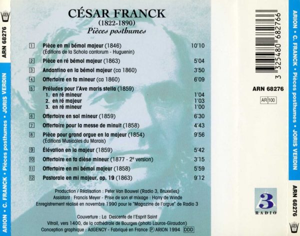 César Franck - Pièces Posthumes