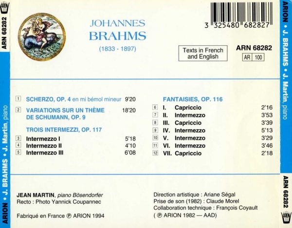 Brahms par Jean Martin
