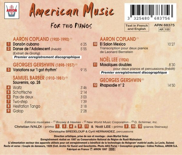 Musique américaine pour deux pianos