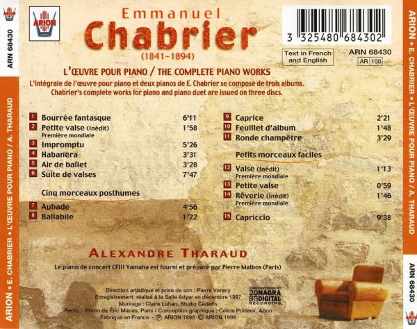 Chabrier - L'Œuvre pour piano - Vol.1