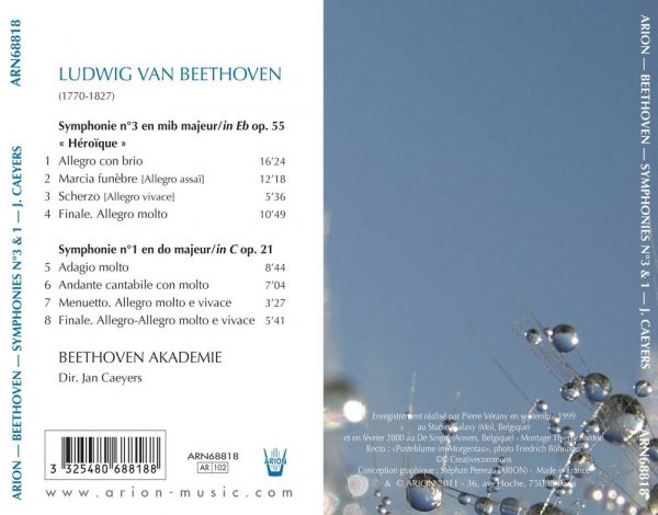 Beethoven - Symphonies N° 3 & N°1 - Vol.2