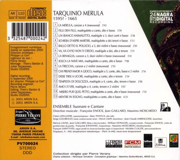 Merula - Madrigali e Altre Musiche Concertate...