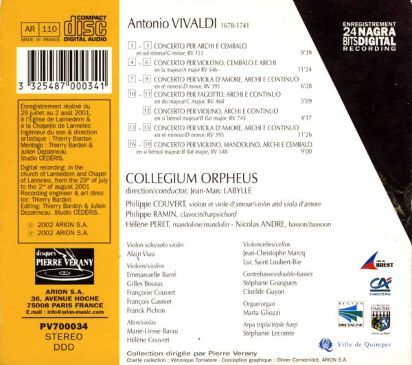 Vivaldi - Concerti per varii strumenti