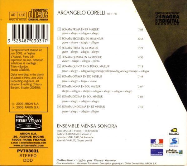 Corelli - Sonate da chiesa a tre, Op.1