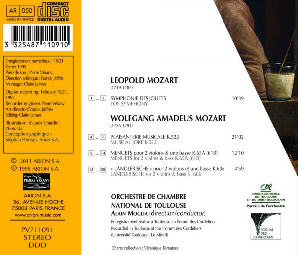 Mozart W.A & L. - Symphonie des Jouets - Plaisanteries Musicales