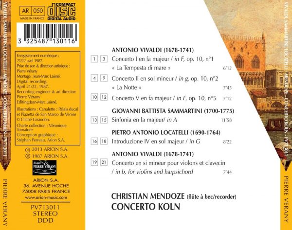 Vivaldi - Six Concerti Venitiens