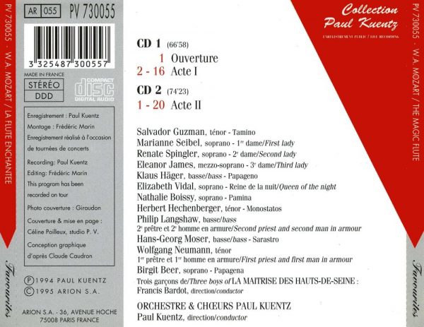 Mozart - La Flûte enchantée - Opéra en 2 actes, Op. 620