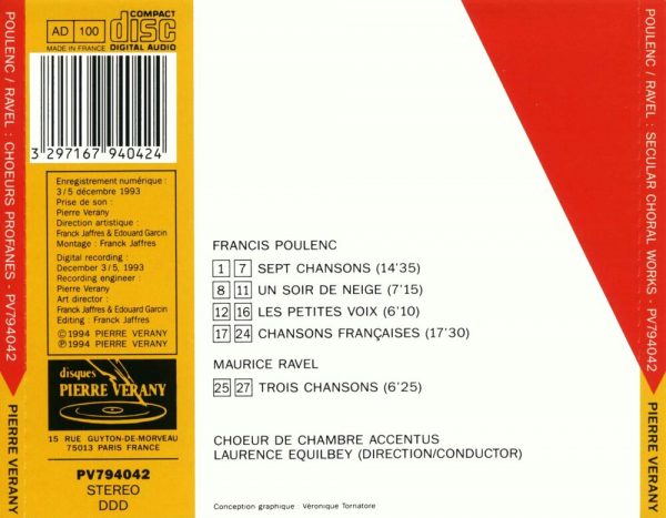 Poulenc/Ravel - Chœurs Profanes