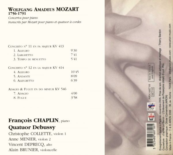 Mozart - Concertos pour piano & quatuor à cordes